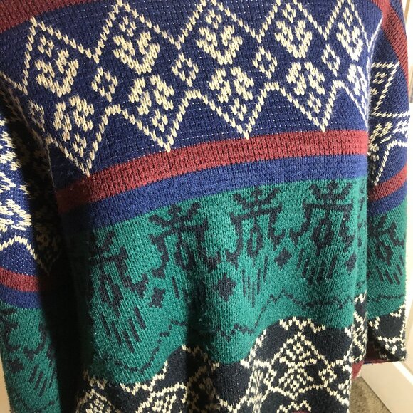 Vintage Stoneriver Outfitters Nordic Geometric Sweater XL – Made in Korea - Picture 6 of 10